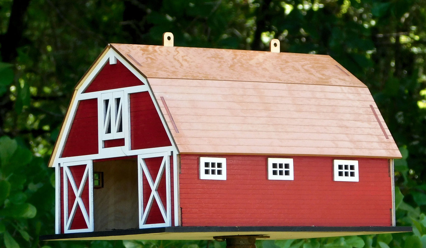 Gambrel Roof Barn Birdhouse Kit