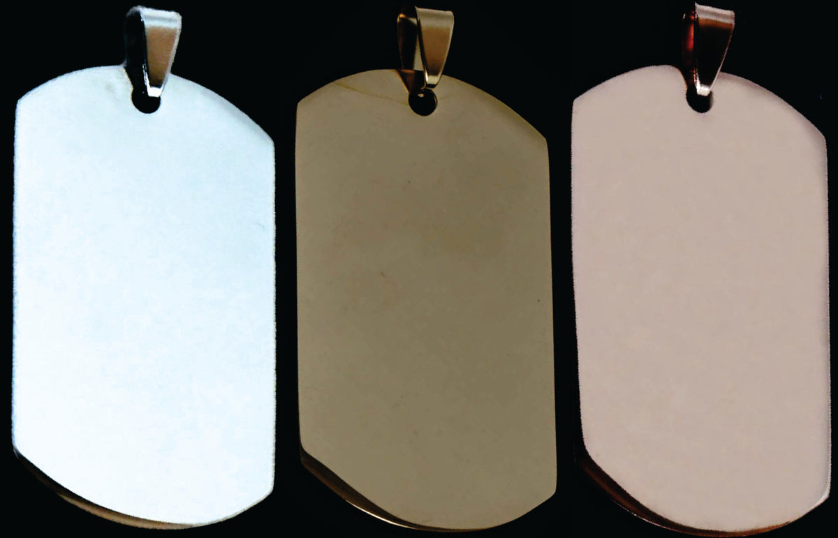 Personalized Laser Engraved Tag (Military Dog Tag Style)