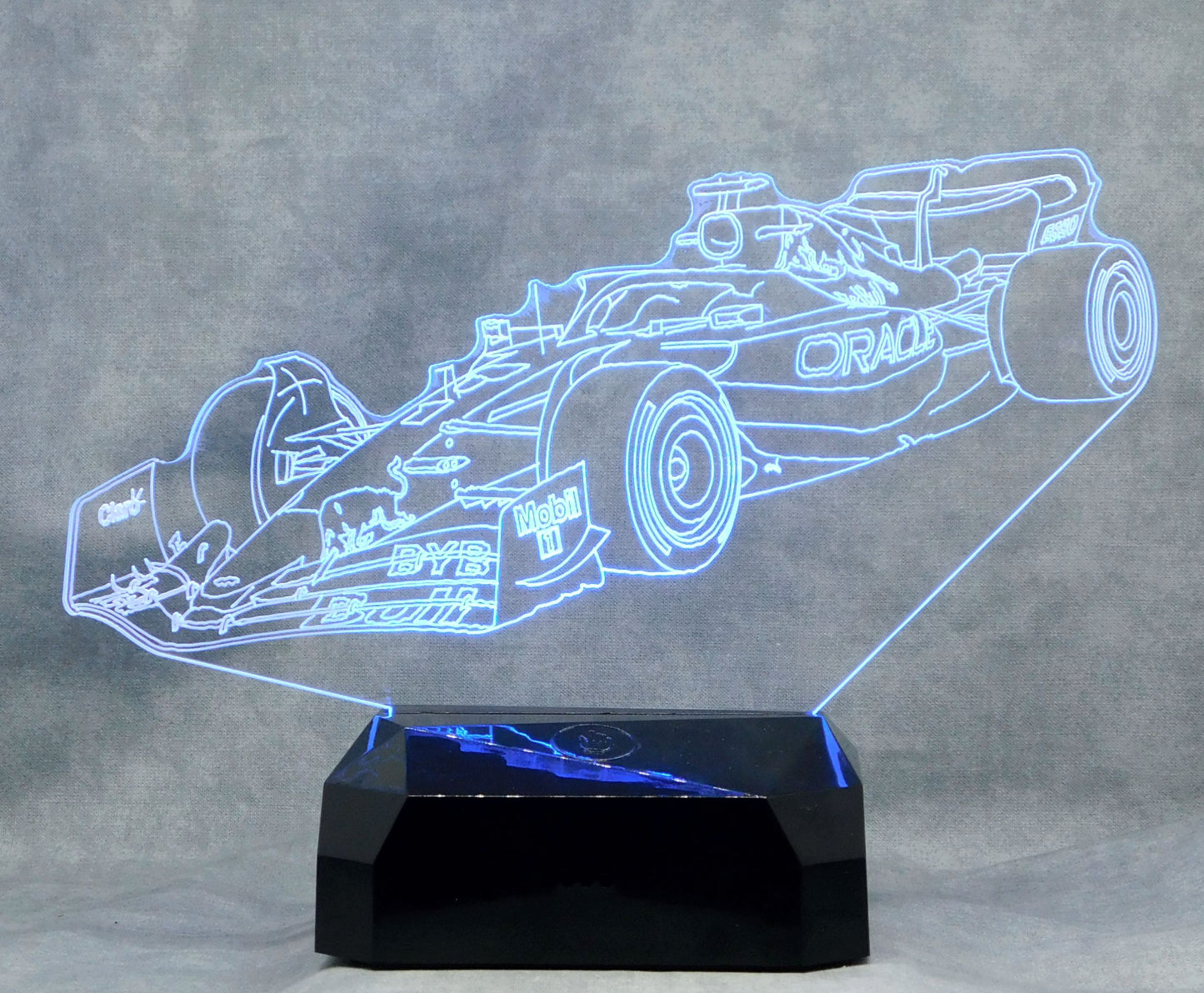 Oracle Red Bull F-1 Race Car 3-D Optical Illusion Multicolored Light