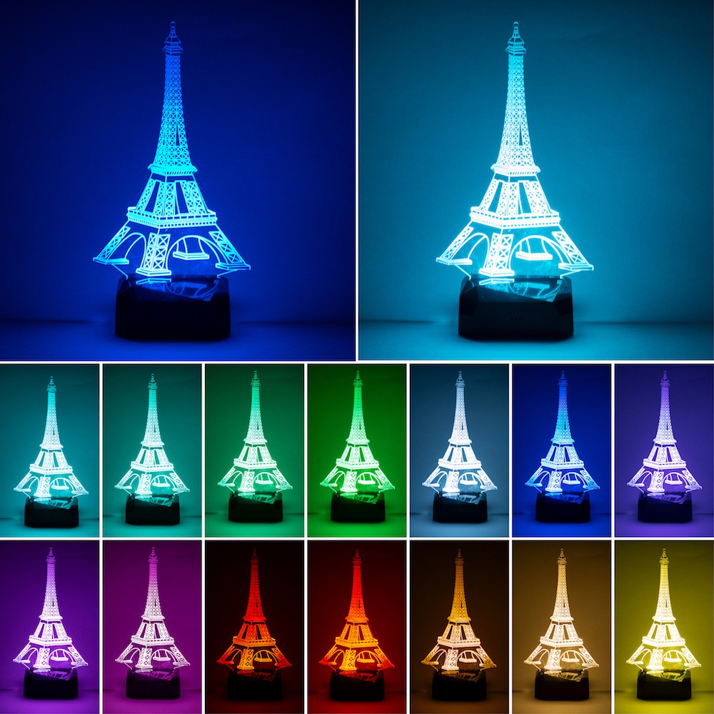 F-14 Tomcat Fighter Jet 3-D Optical Illusion Multicolored LED Lamp