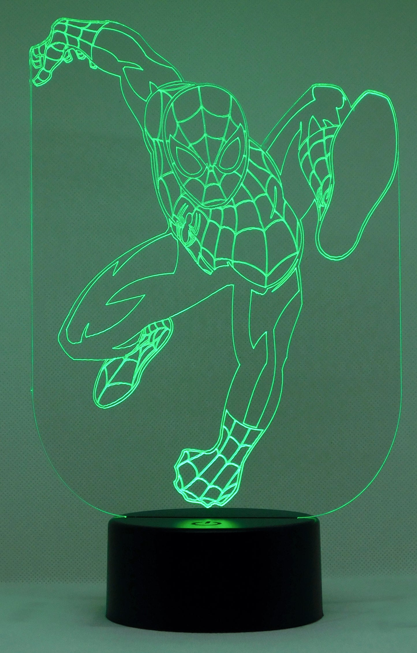 Spiderman Selection 3-D Optical Illusion Multicolored Lamp