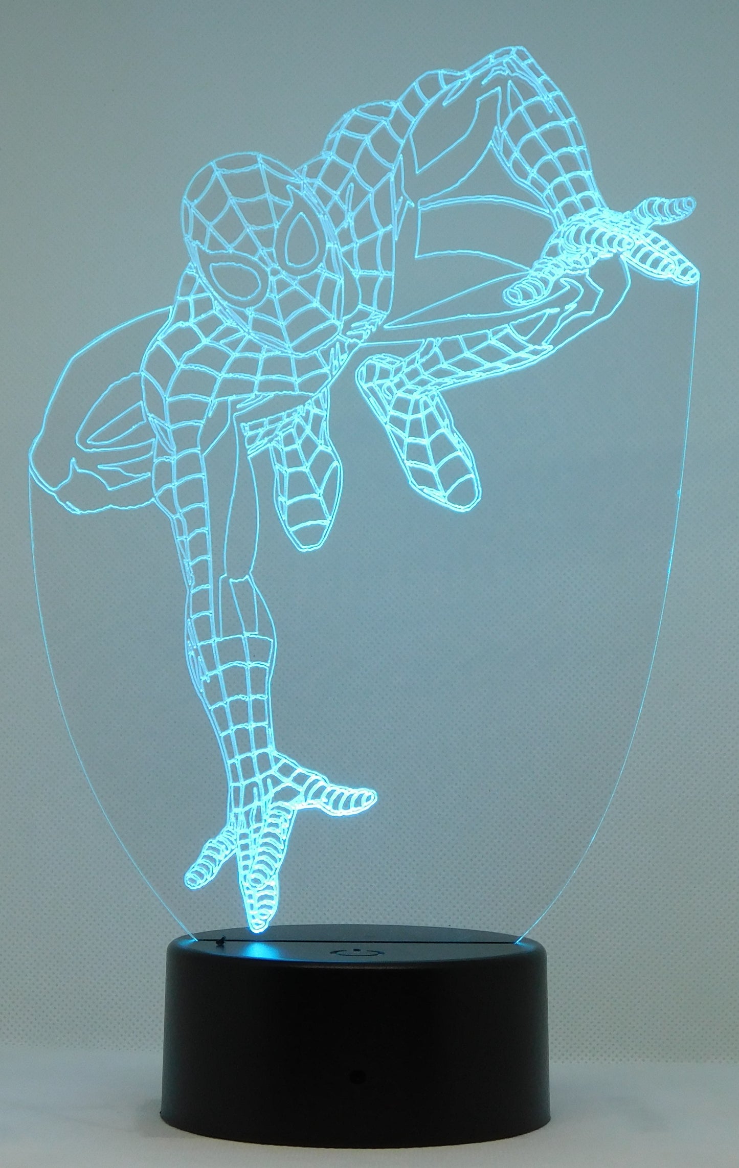 Spiderman Selection 3-D Optical Illusion Multicolored Lamp