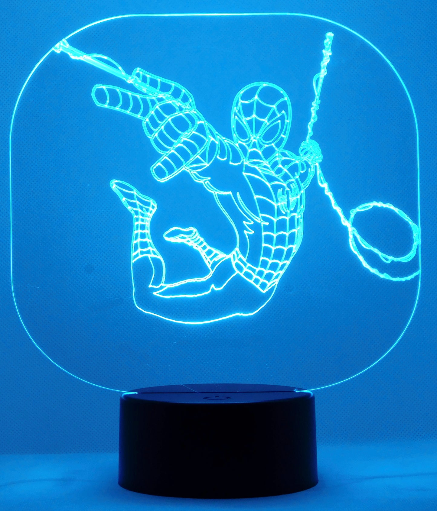 Spiderman Selection 3-D Optical Illusion Multicolored Lamp
