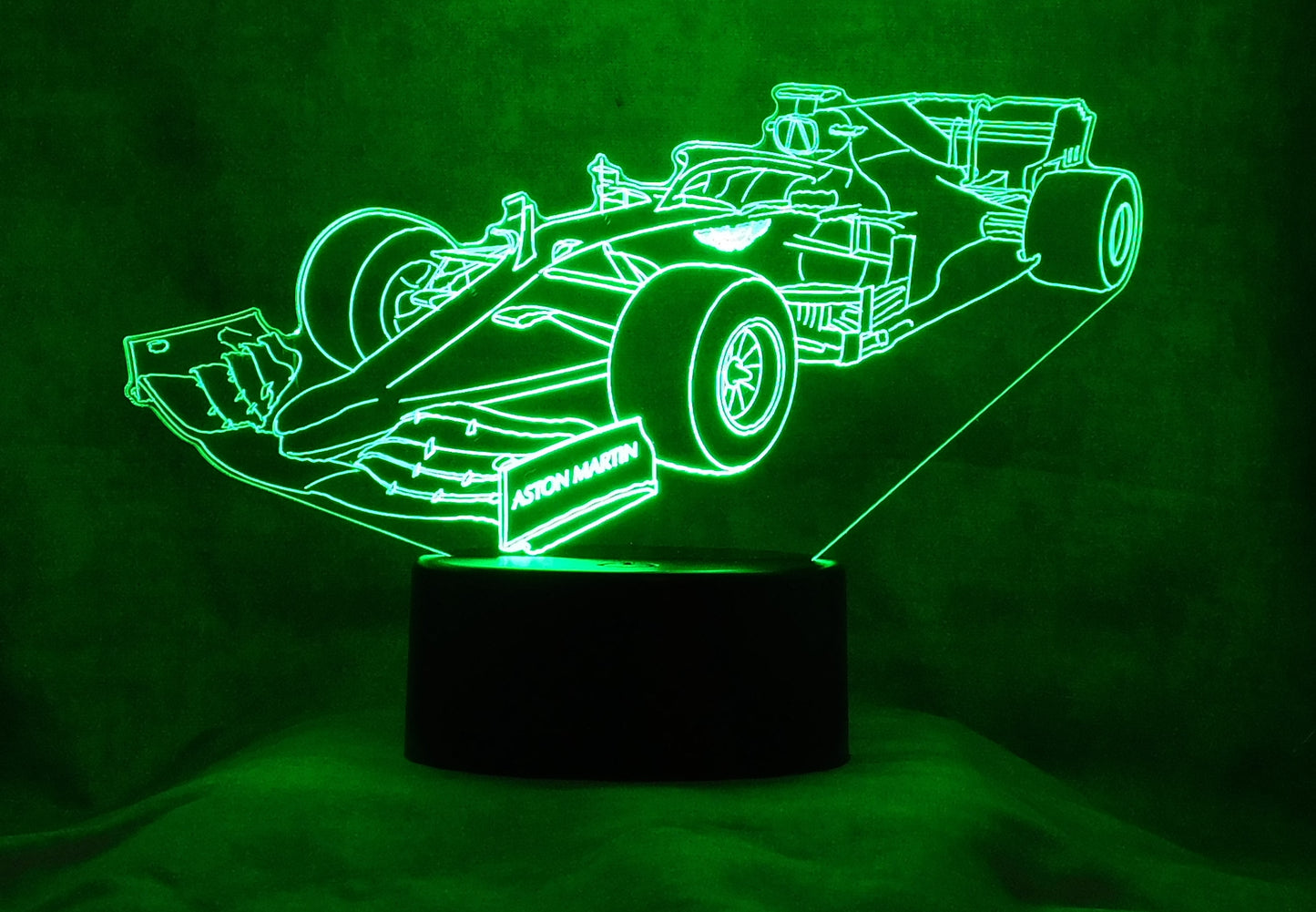 Aston Martin 3-D Optical Illusion Multicolored LED Lamp