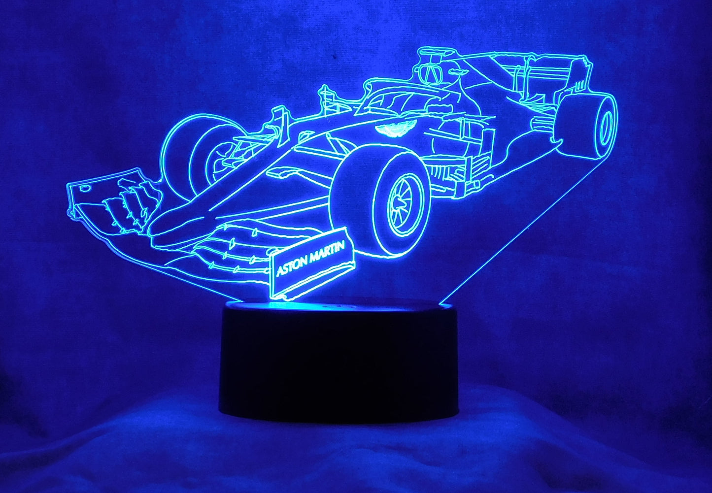 Aston Martin 3-D Optical Illusion Multicolored LED Lamp