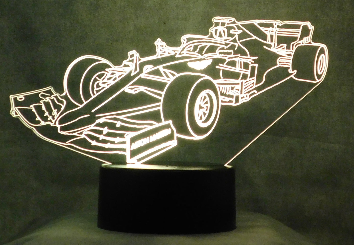 Aston Martin 3-D Optical Illusion Multicolored LED Lamp