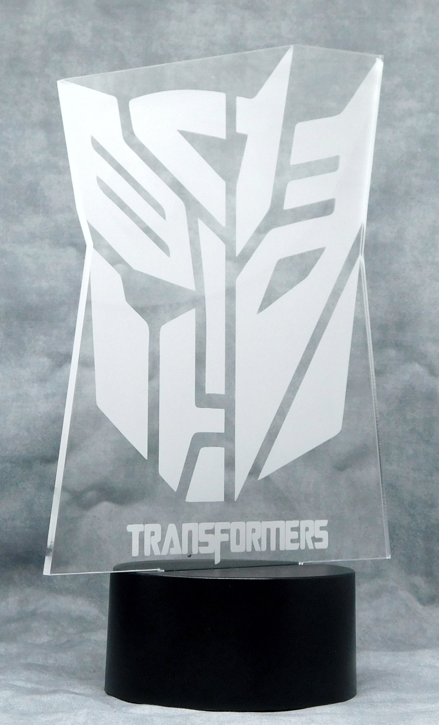 Autobot Decepticon Transformer 3-D Optical Illusion Multicolored Light