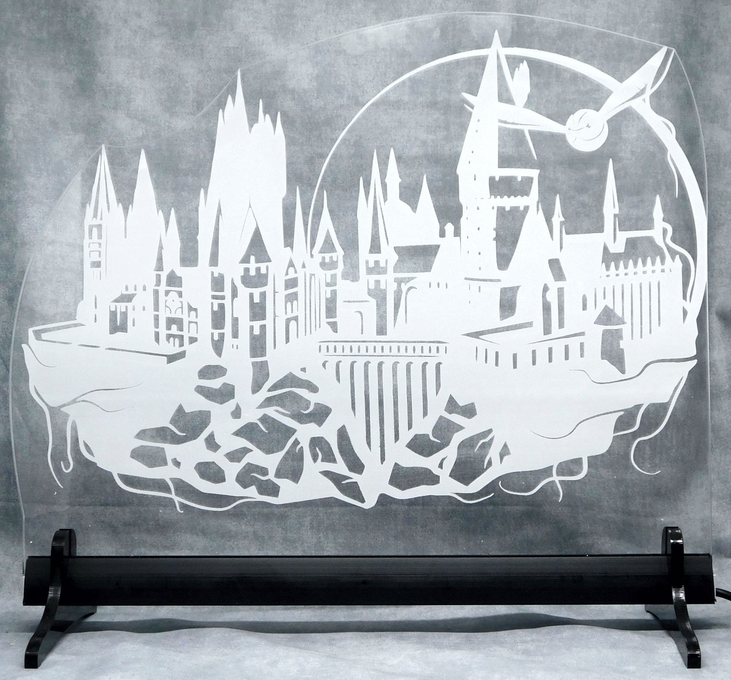 Hogwarts Castle 3-D Optical Illusion Multicolored LED