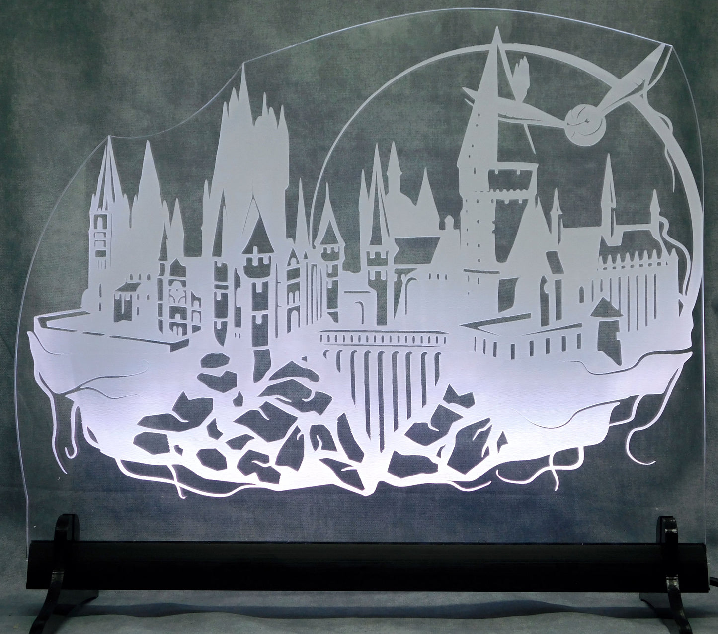 Hogwarts Castle 3-D Optical Illusion Multicolored LED
