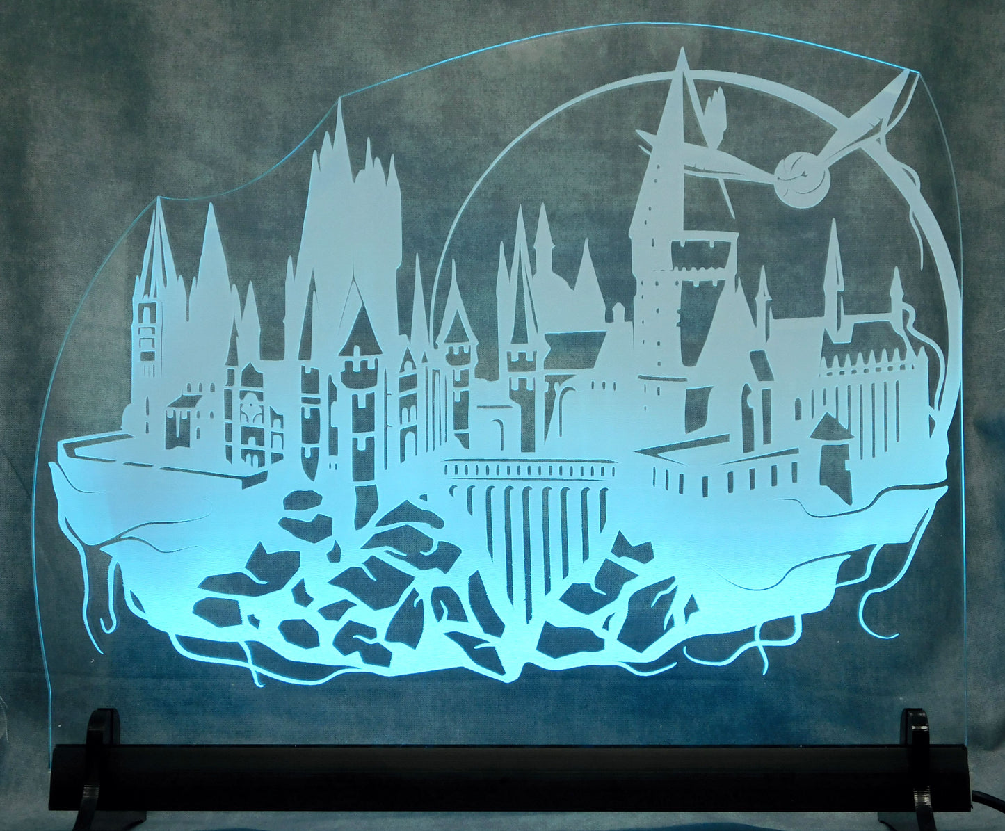 Hogwarts Castle 3-D Optical Illusion Multicolored LED