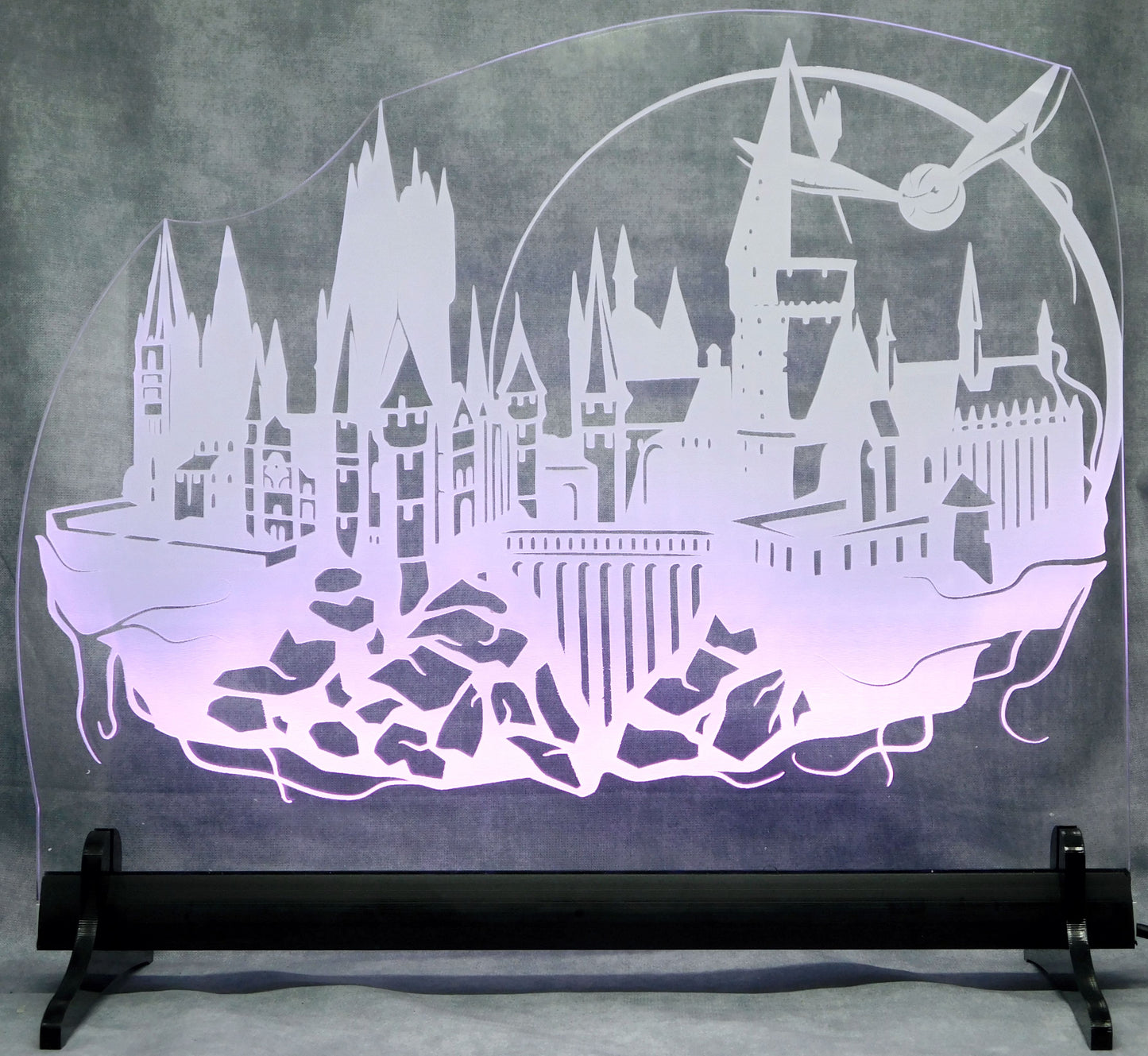 Hogwarts Castle 3-D Optical Illusion Multicolored LED