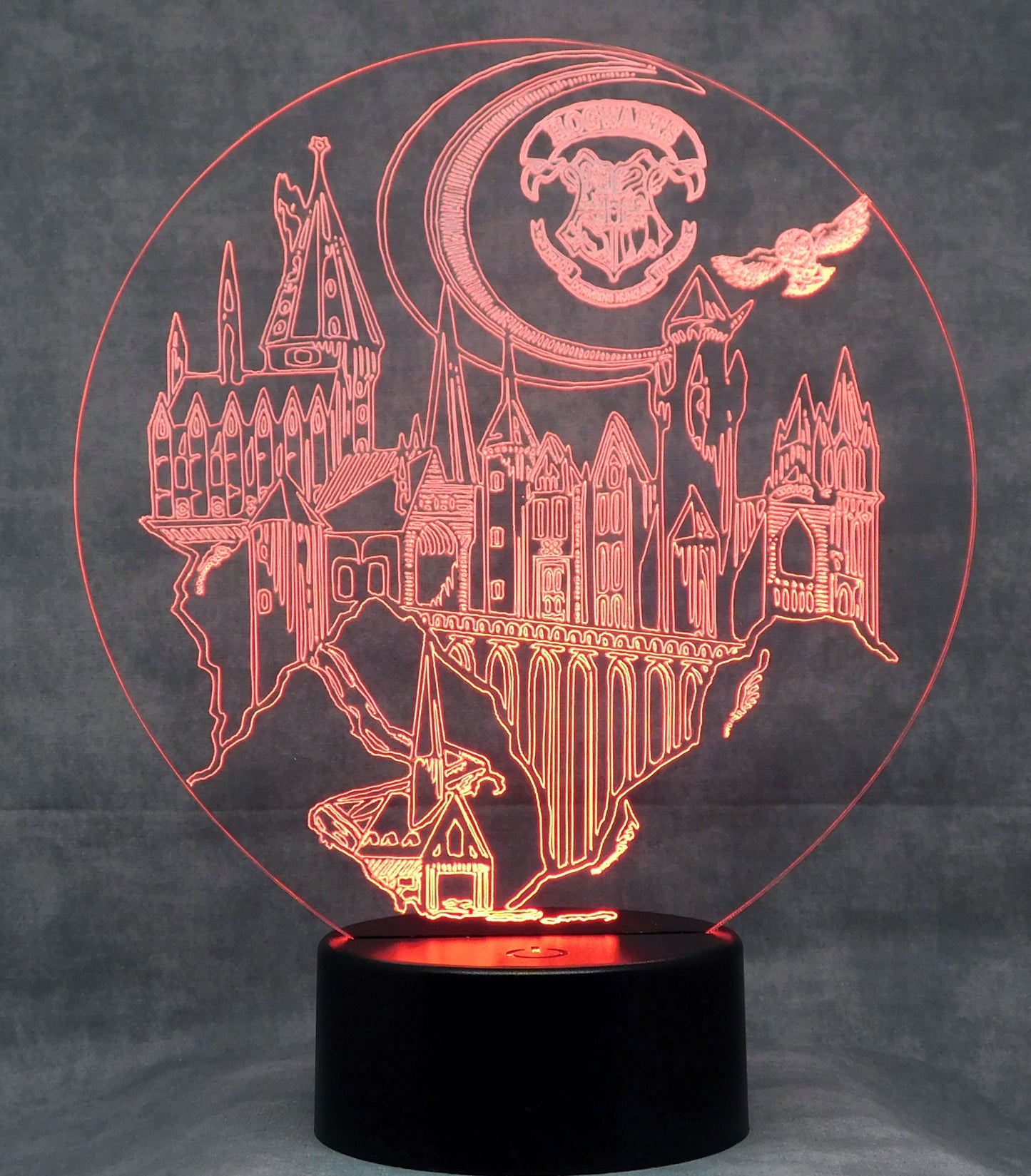 Hogwart Legacy Display 3-D Optical Illusion Multicolored Light