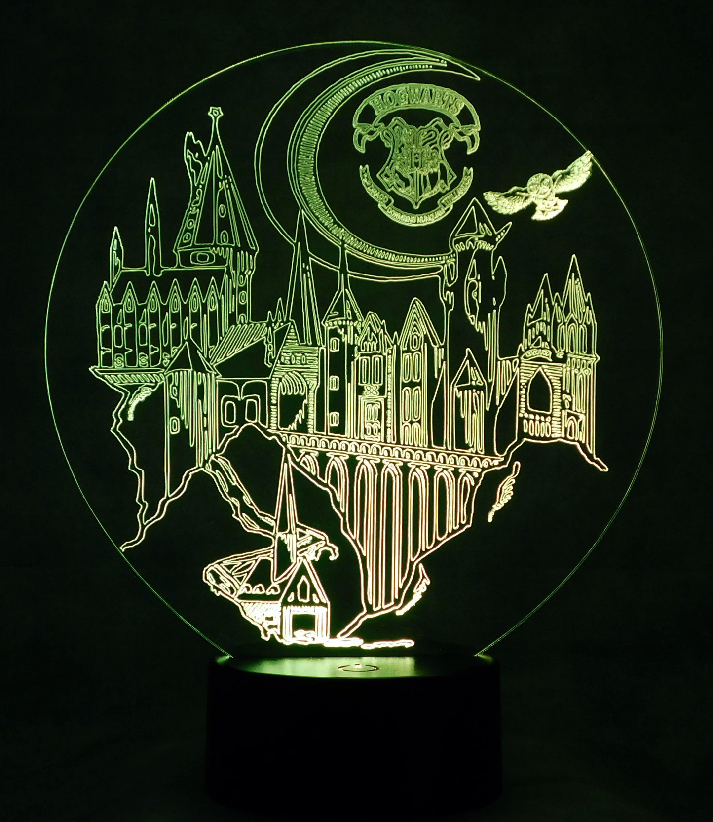Hogwart Legacy Display 3-D Optical Illusion Multicolored Light