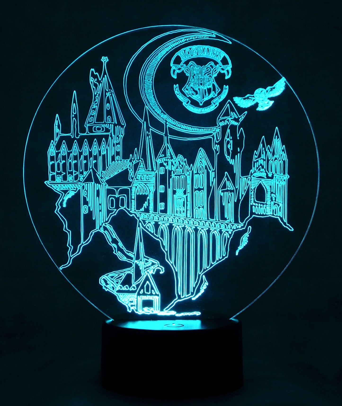 Hogwart Legacy Display 3-D Optical Illusion Multicolored Light