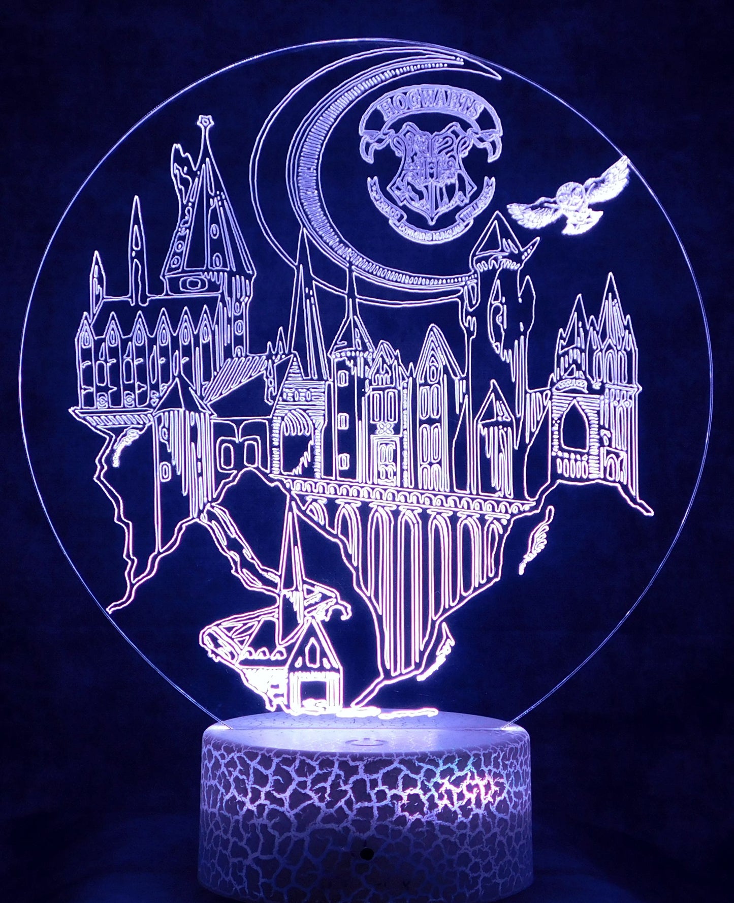 Hogwart Legacy Display 3-D Optical Illusion Multicolored Light