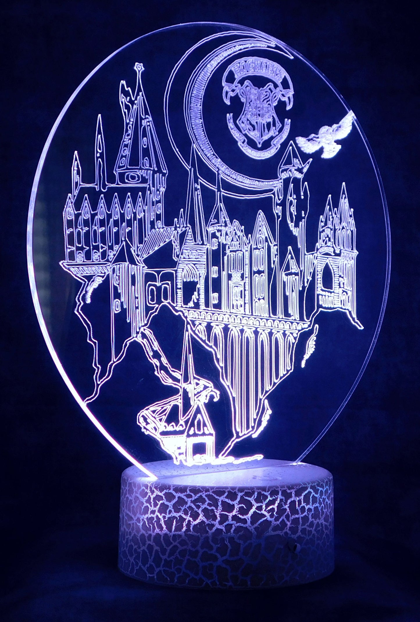 Hogwart Legacy Display 3-D Optical Illusion Multicolored Light