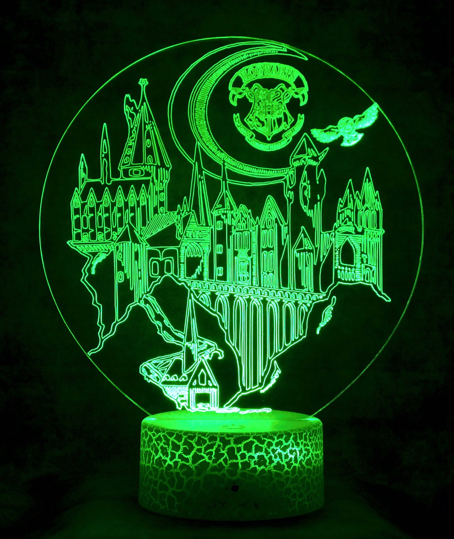 Hogwart Legacy Display 3-D Optical Illusion Multicolored Light