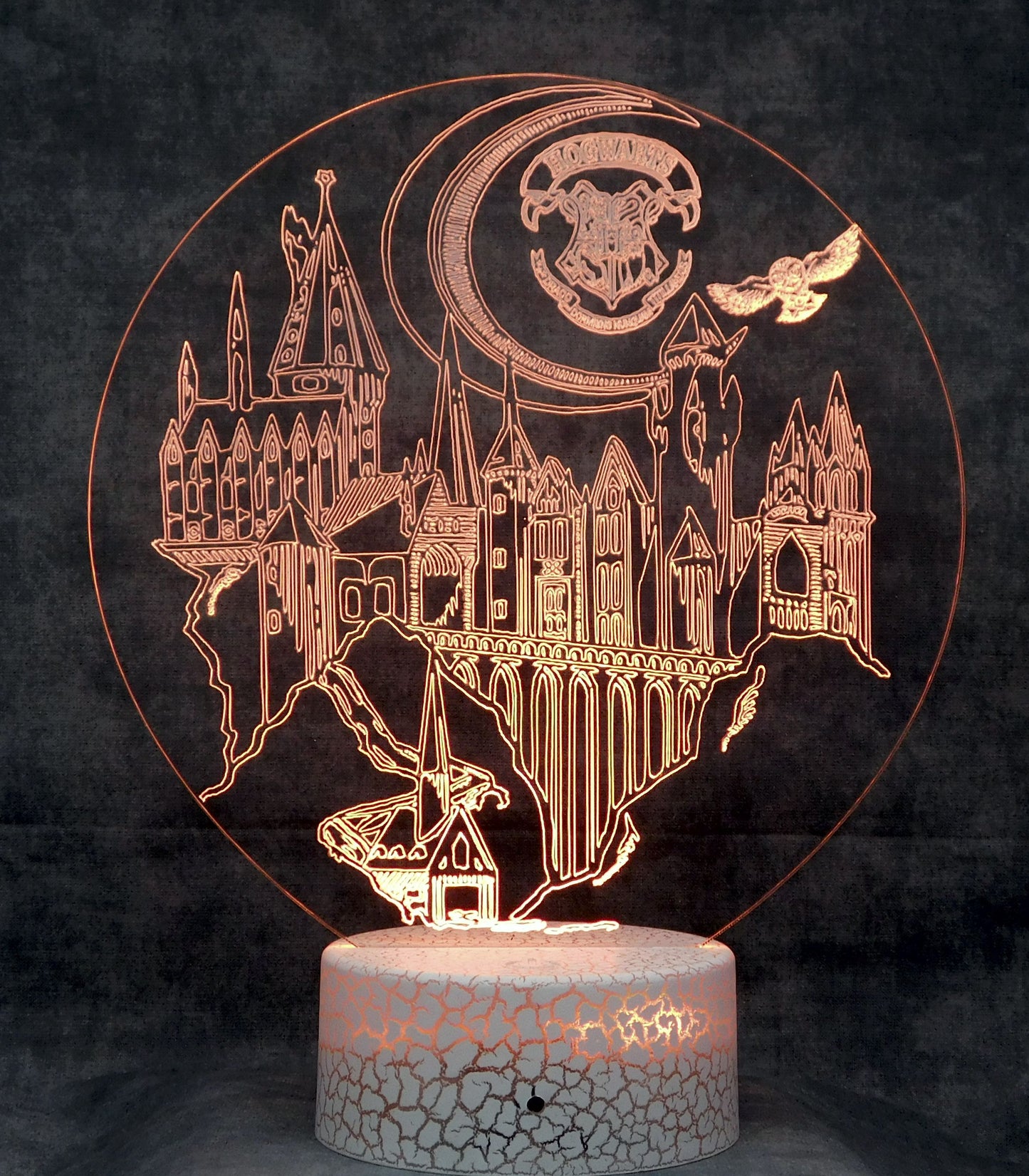Hogwart Legacy Display 3-D Optical Illusion Multicolored Light
