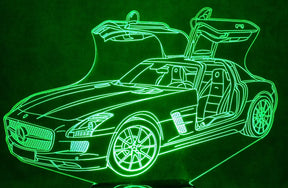 Mercedes 2013 SLS 3-D Optical Illusion Multicolored Light