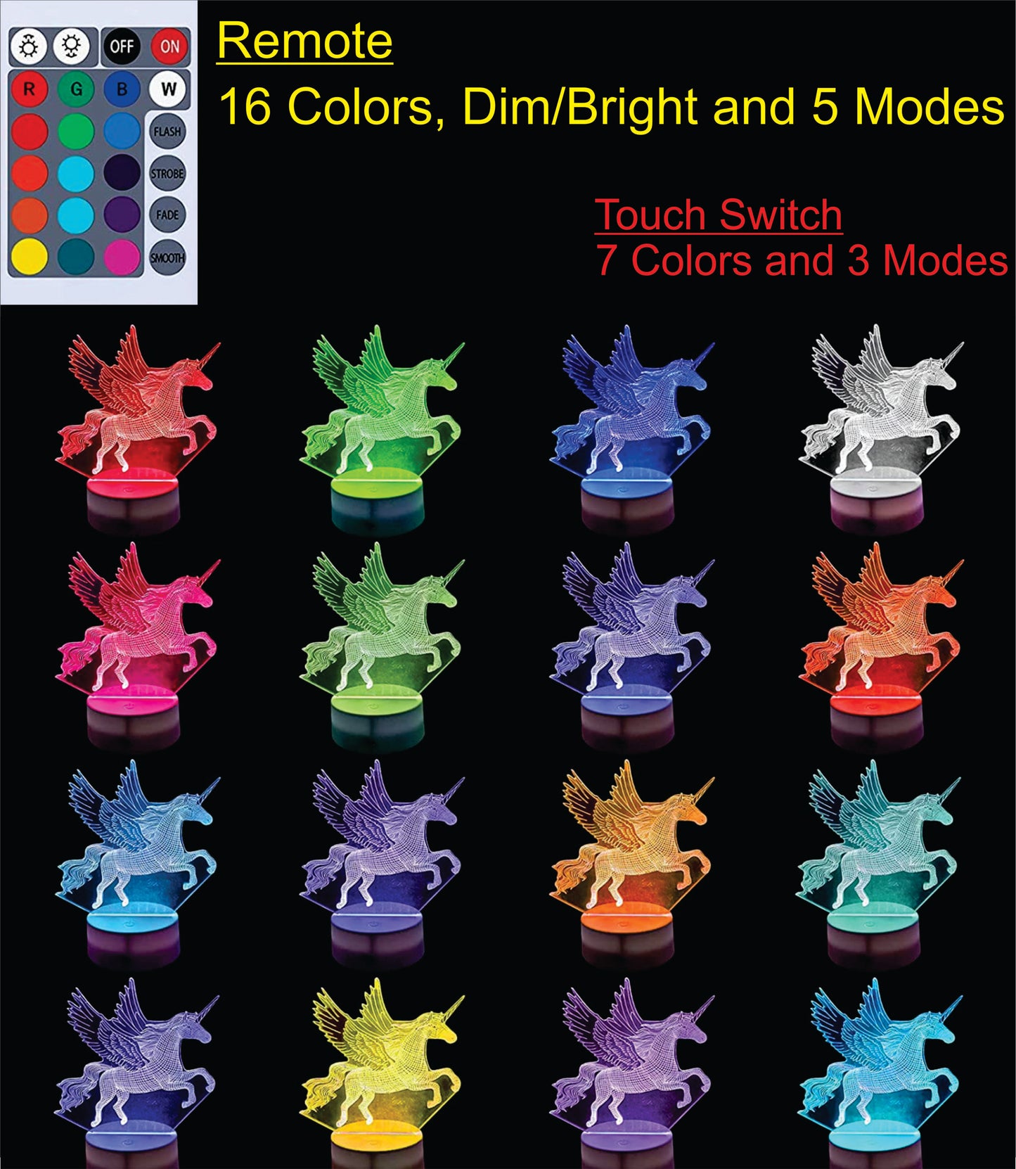 Autobot Decepticon Transformer 3-D Optical Illusion Multicolored Light