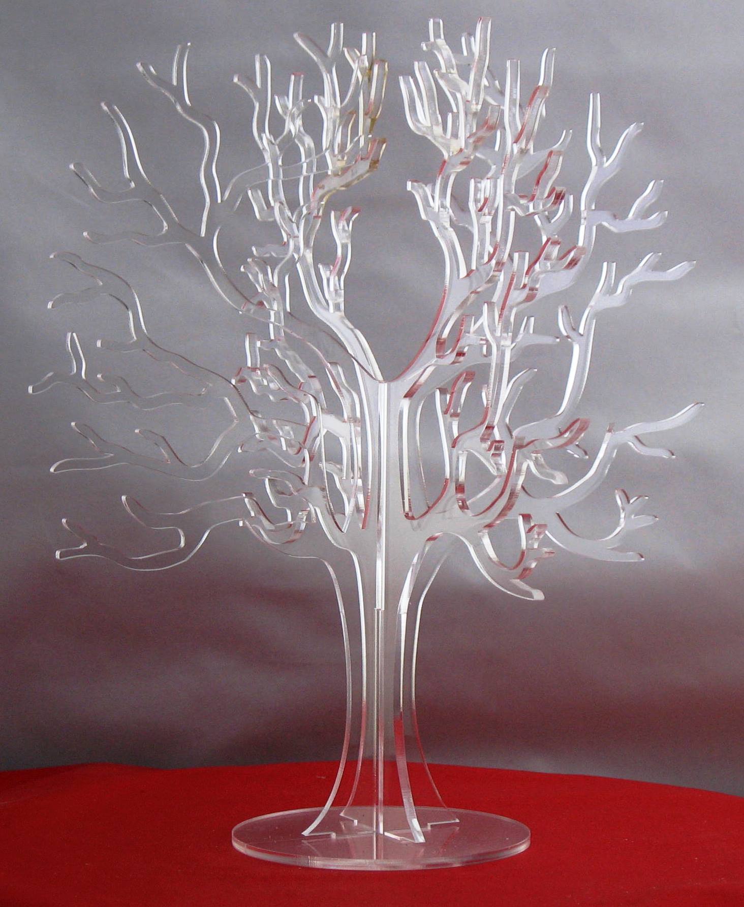 Jewelry Tree Clear Acrylic
