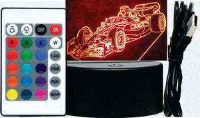 Oracle Red Bull F-1 Race Car 3-D Optical Illusion Multicolored Light