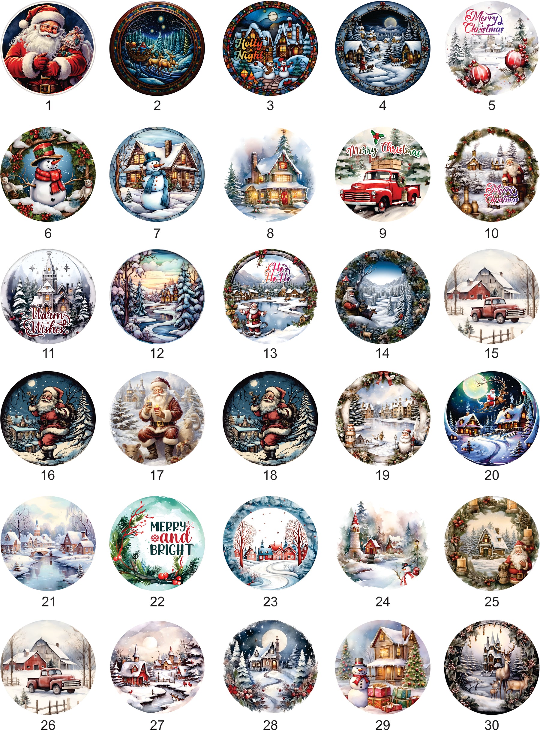 Holiday Christmas Ornaments