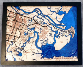 Custom Personalized Wooden Maps