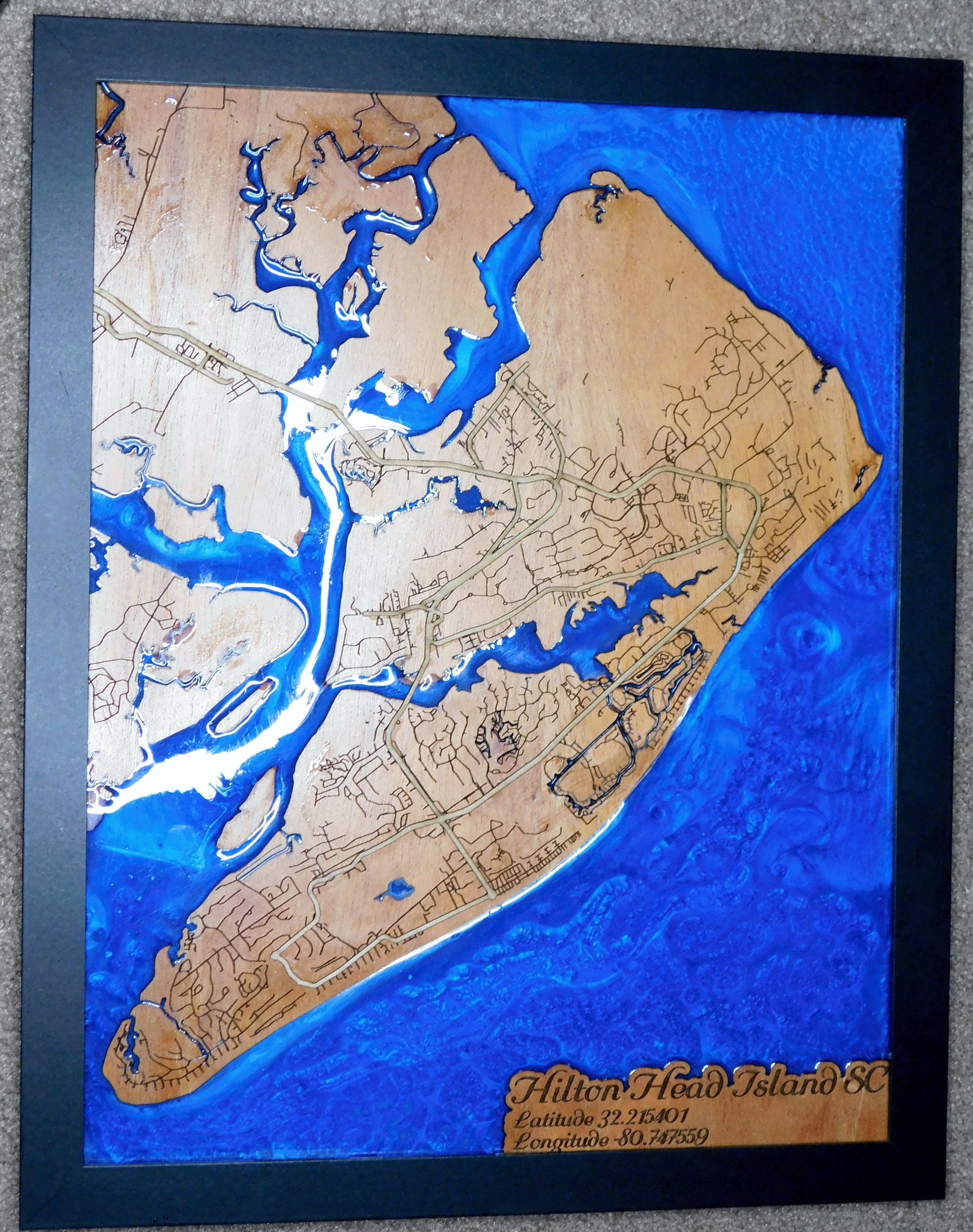 Custom Personalized Wooden Maps