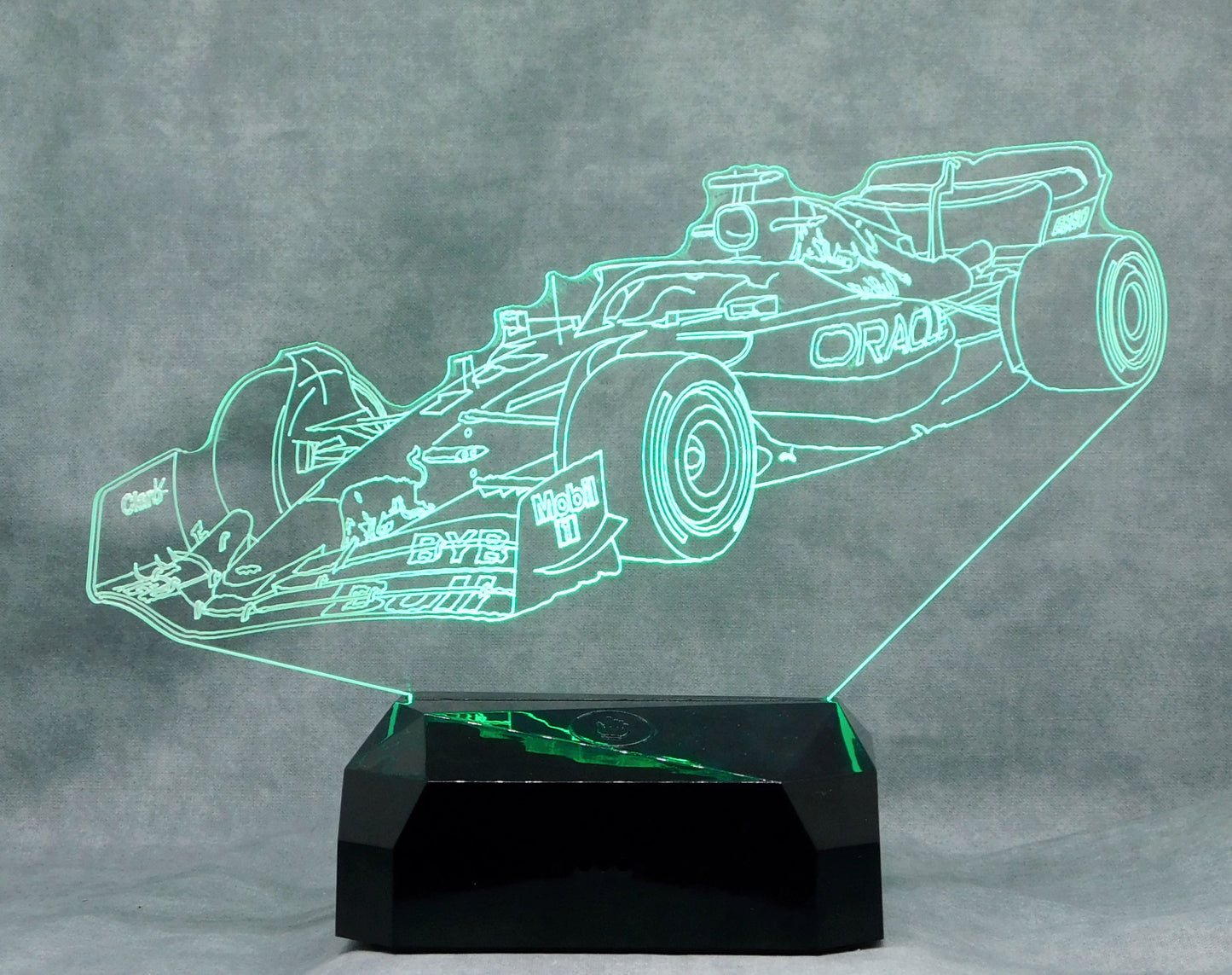 Oracle Red Bull F-1 Race Car 3-D Optical Illusion Multicolored Light