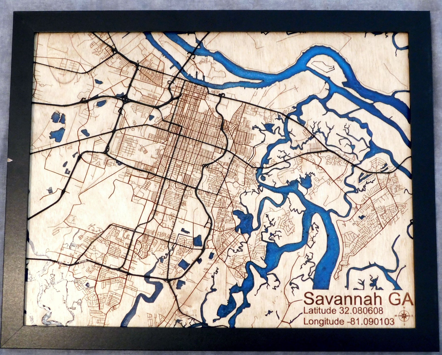 Custom Personalized Wooden Maps