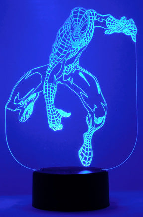 Spiderman Selection 3-D Optical Illusion Multicolored Lamp