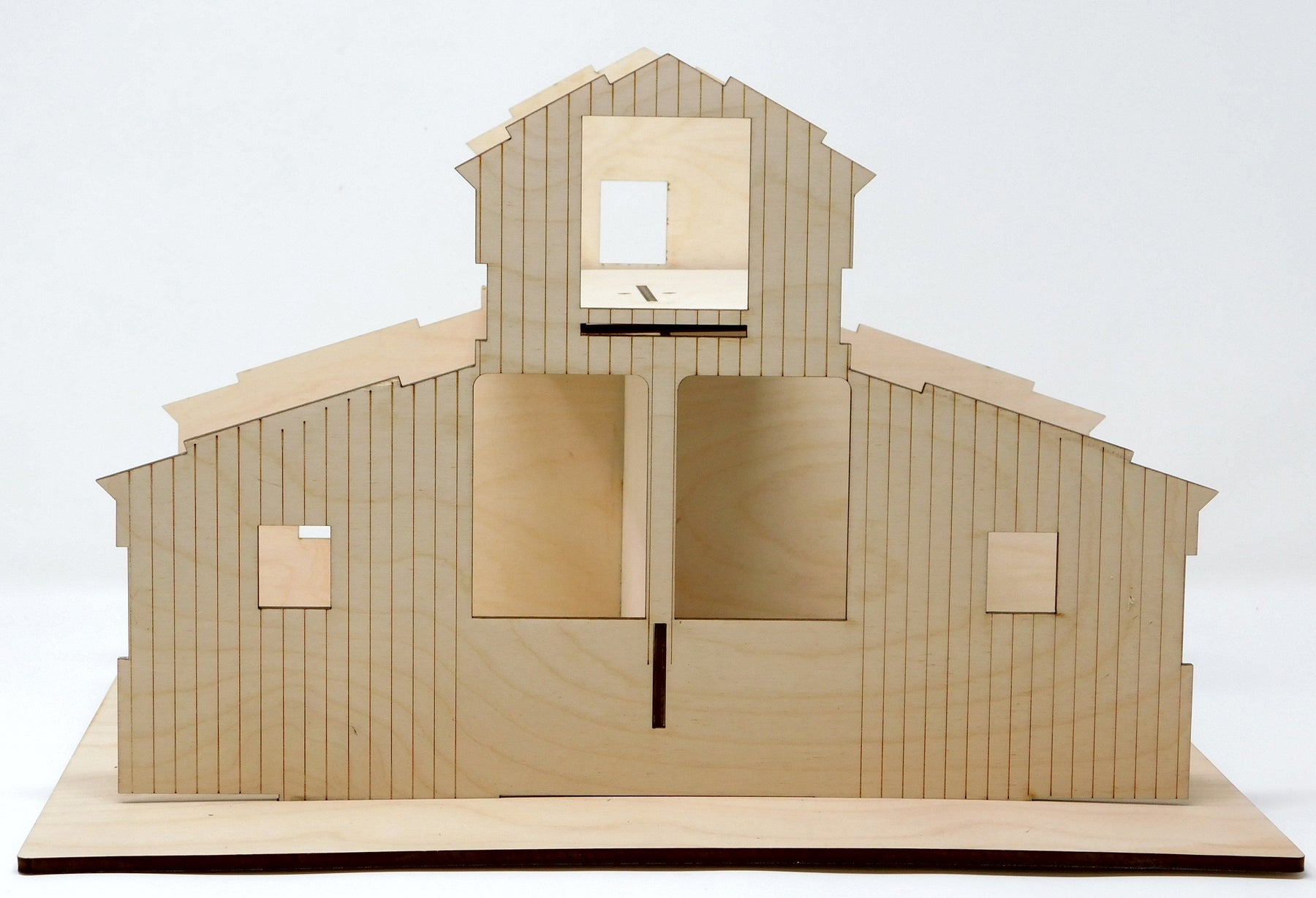Modern Raised Roof Barn Birdhouse Kit