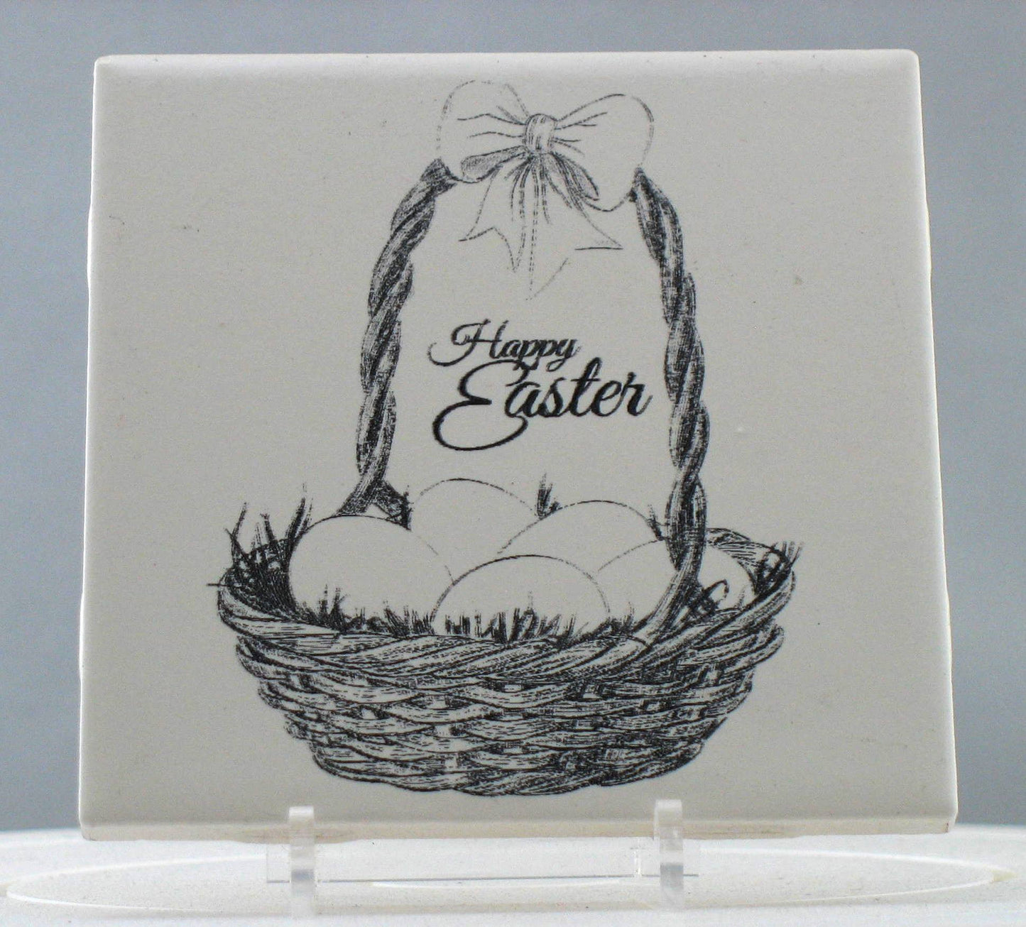 Happy Easter Engraving on Laser Ceramic Tile