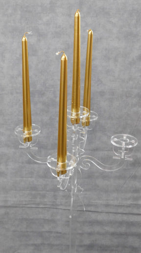 Candelabra C125 Wax Candle Holder Clear Acrylic