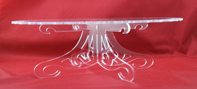 Cake Cupcake Stand Round Clear Acrylic