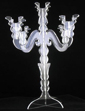 Candelabra LED Candle Holder Clear Acrylic 4299