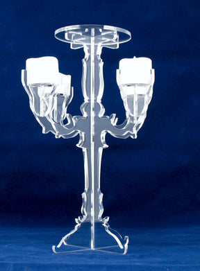 Candelabra LED Candle Holder Acrylic 1077S