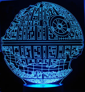 Death Star Destroyed 3-D Optical Illusion Multicolored Light