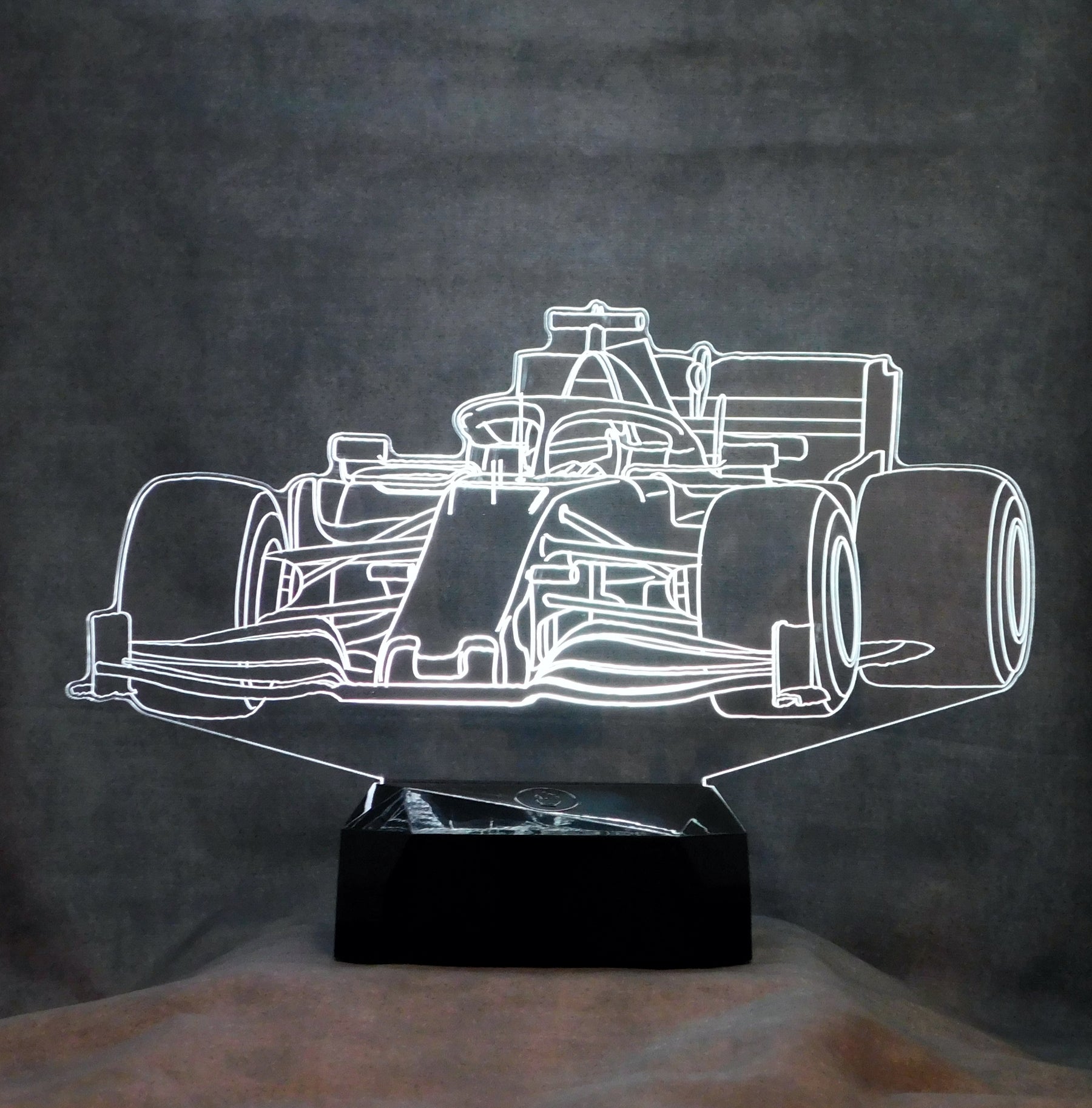 Ferrari F1 3-D Optical Illusion Multicolored LED Lamp