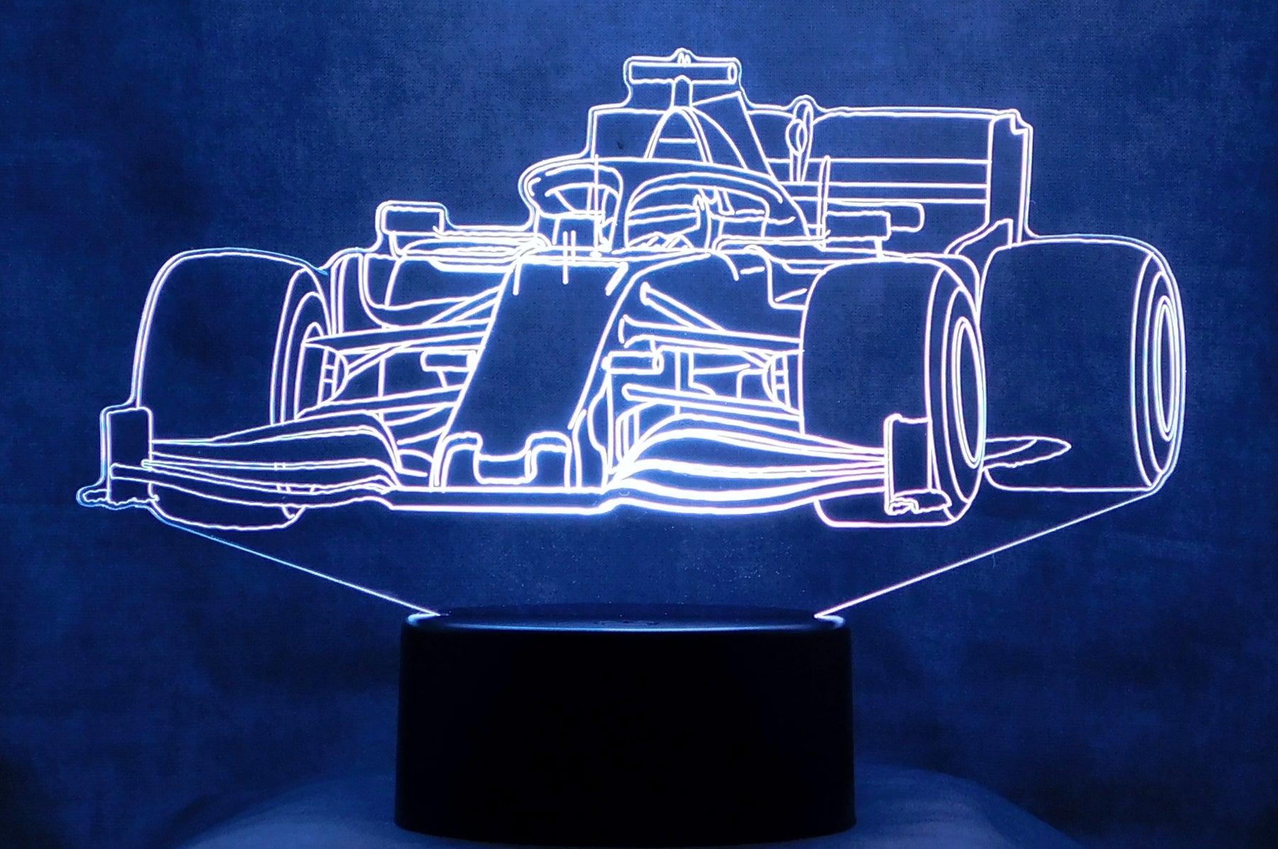 Ferrari F1 3-D Optical Illusion Multicolored LED Lamp