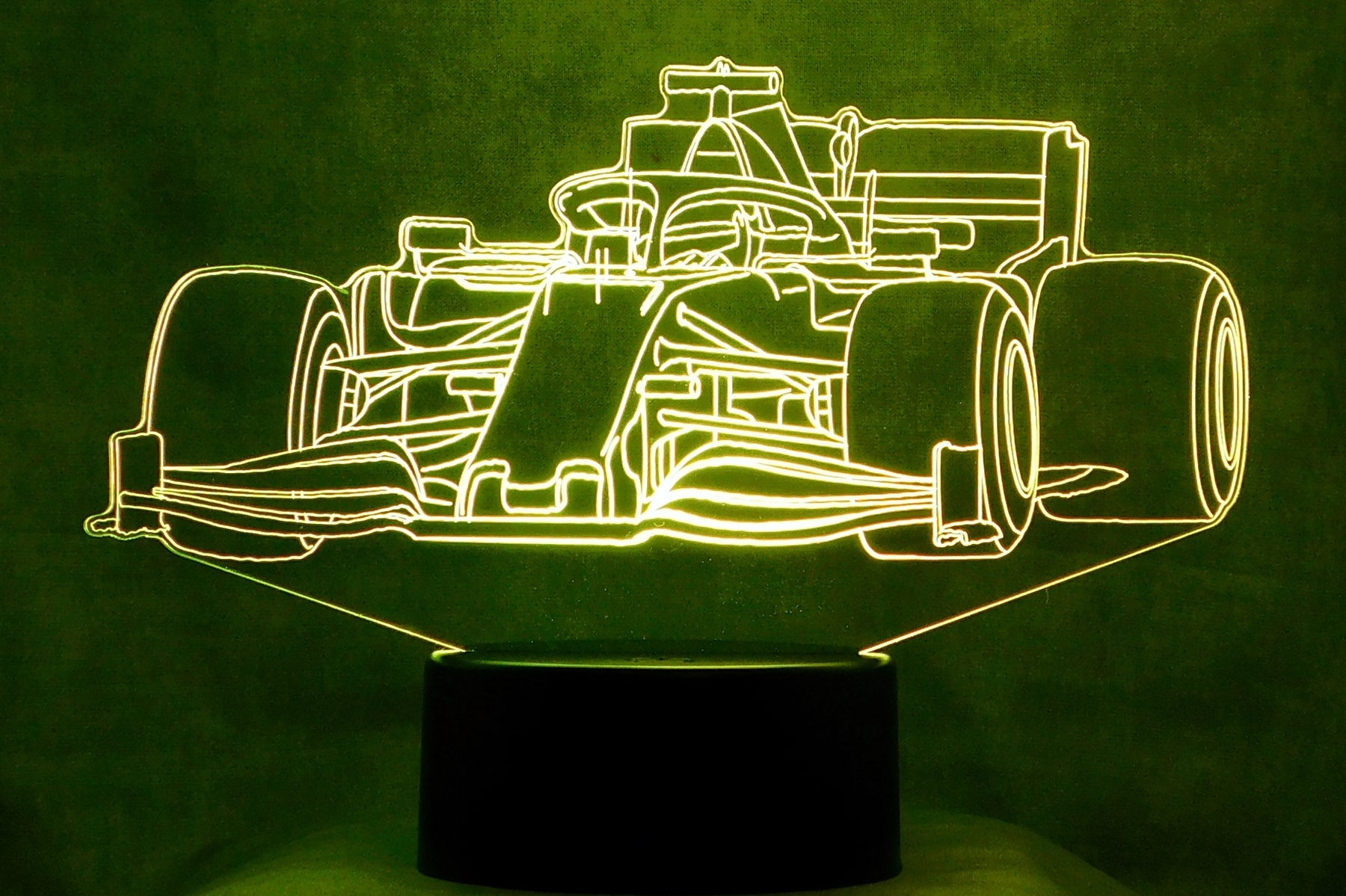 Ferrari F1 3-D Optical Illusion Multicolored LED Lamp