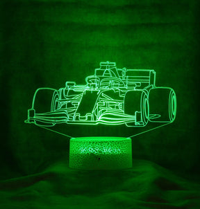 Ferrari F1 3-D Optical Illusion Multicolored LED Lamp