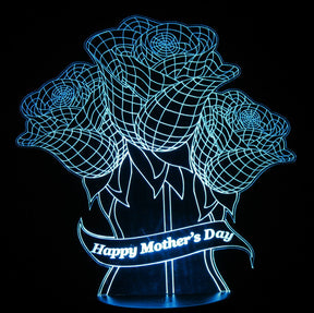 Mother's Day Flowers LED Desk, Table, Night Lamp