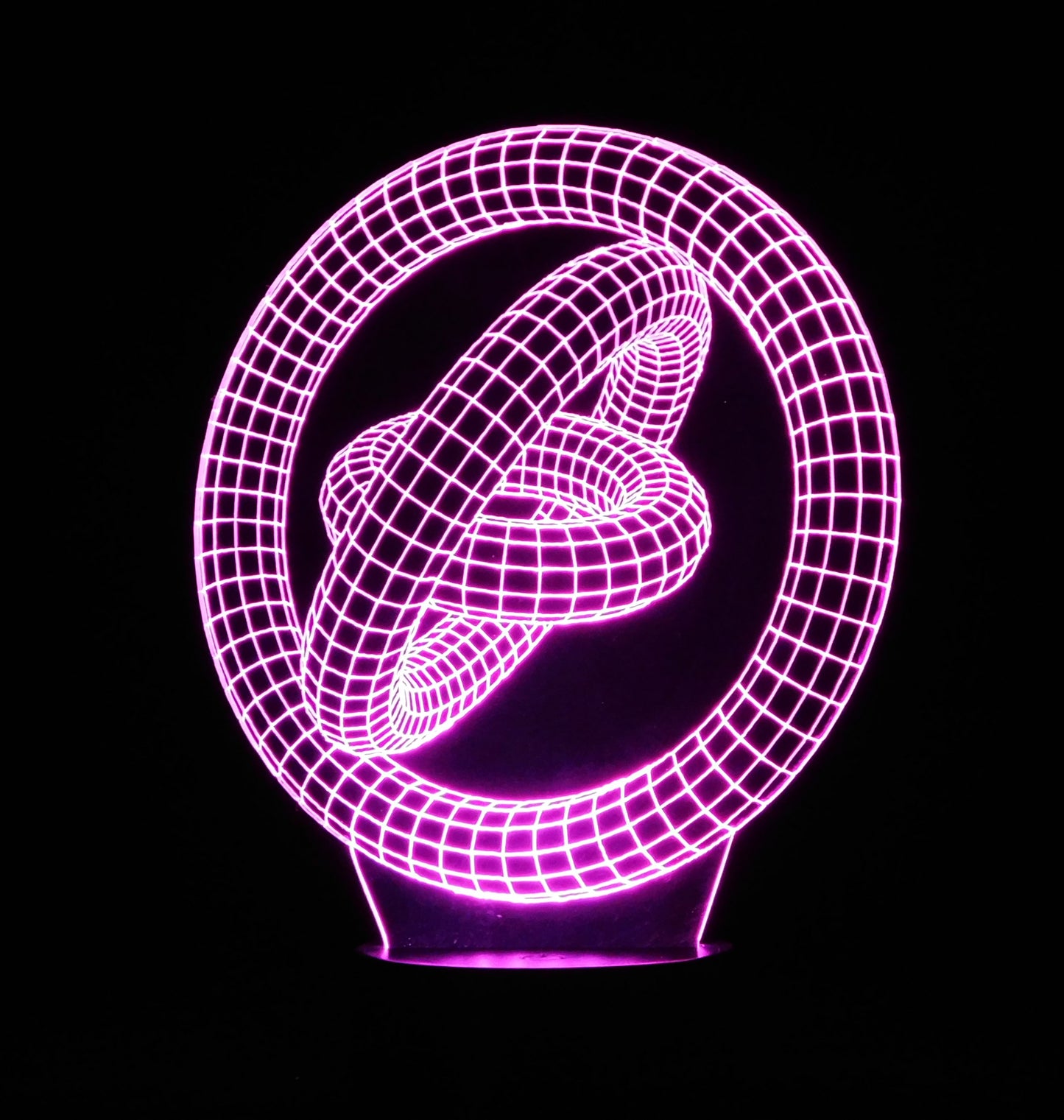 Gyroscope 3-D Optical Illusion Multicolored Light