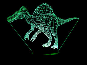 Dinosaurs 3-D Optical Illusion LED Desk, Table, Night Lamp
