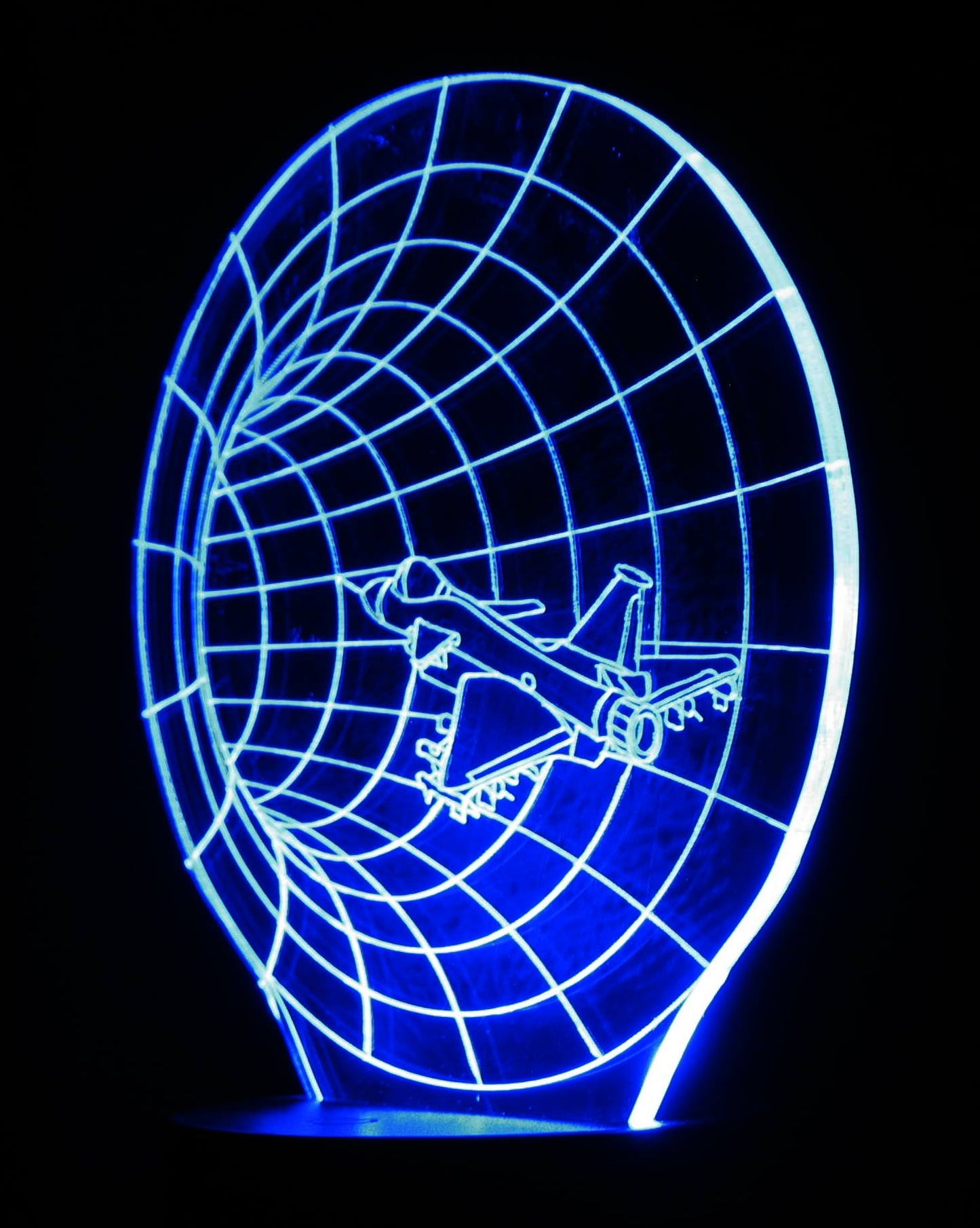 Jet Through Hole 3-D Optical Illusion LED Desk, Table, Night Lamp