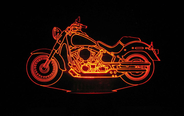 Harley-Davidson 3-D Optical Illusion Multicolored LED Lamp