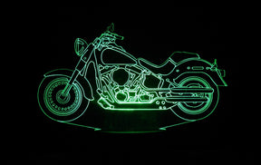 Harley-Davidson 3-D Optical Illusion Multicolored LED Lamp