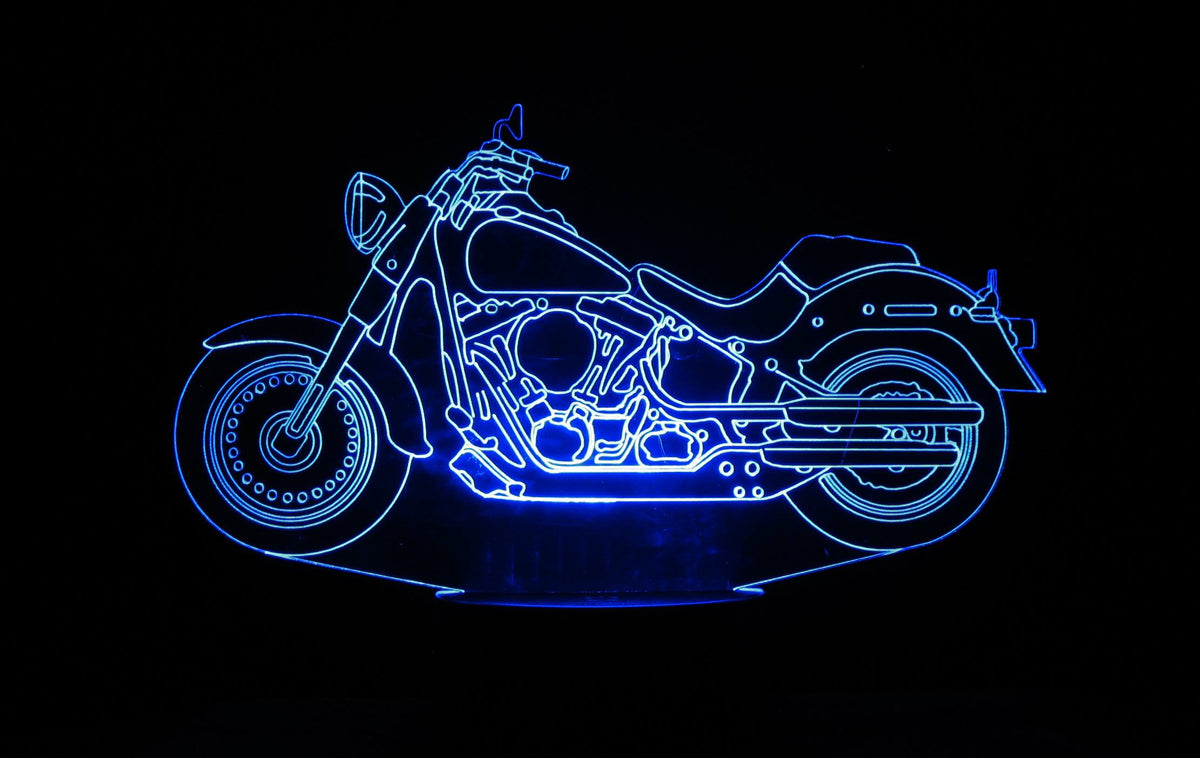 Harley-Davidson 3-D Optical Illusion Multicolored LED Lamp